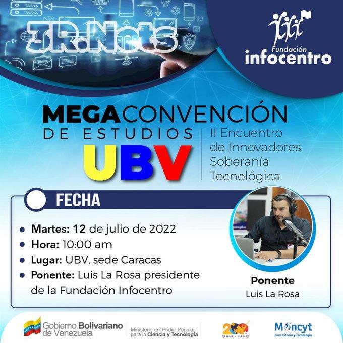 Infocentro participó en la Mega Convención de Estudios de la UBV