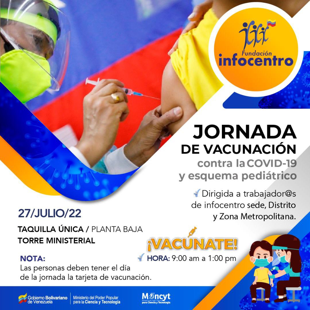 Jornada de Vacunación contra la Covid-19 e Influenza