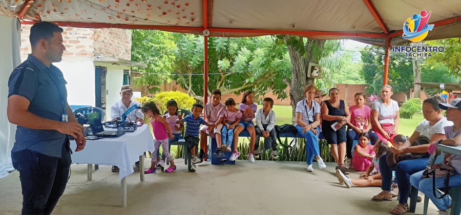 Jornada Social en área rural de Ureña, donde se promueve el acceso a la Tecnología y la atención médica en el Centro Recreacional Mantilla